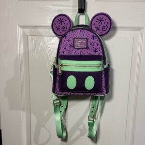 Loungefly Mickey Mouse: The Main Attraction Mad Tea Party Mini Backpack